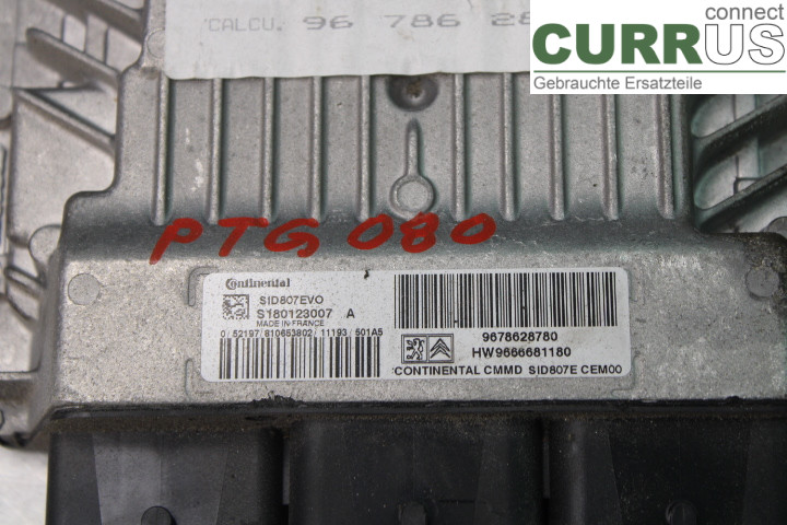 PEUGEOT 308 08-13 Engine Control Unit (ECU)  1.6/9HR