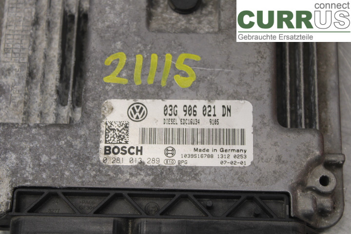 SKODA OCTAVIA    05-13 Engine Control Unit (ECU)  1.9TDi/BLS