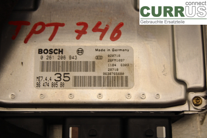 PEUGEOT 307     01-05 Engine Control Unit (ECU)  1.6/NFU