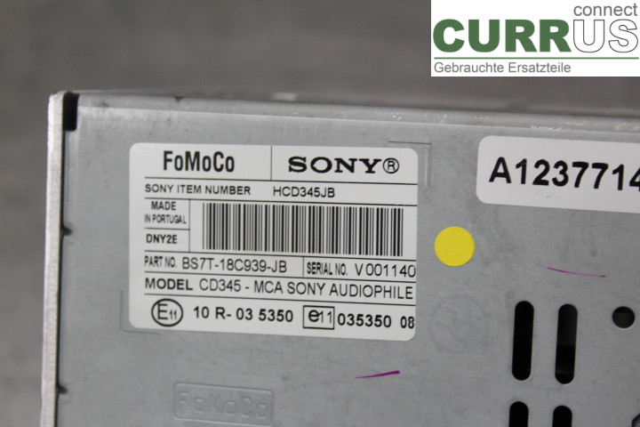 FORD MONDEO     07-15 Radio CD /Multimediapanel  2.0TDCi/UFBA