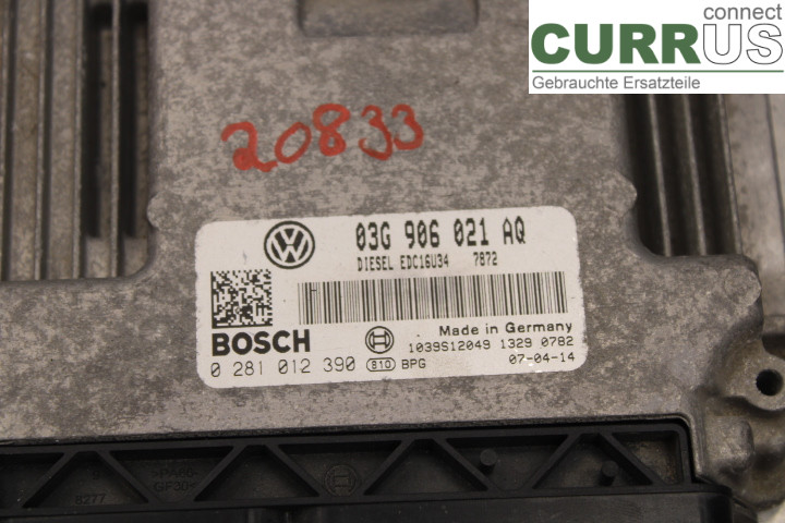 VW CADDY      04-10 Unité de contrôle moteur (ECU)  BLS/1.9TDi