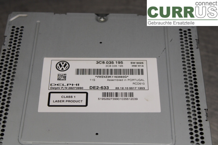 VW GOLF VI     09-13 Radio CD / panel multimedialny  1.4/CAVD