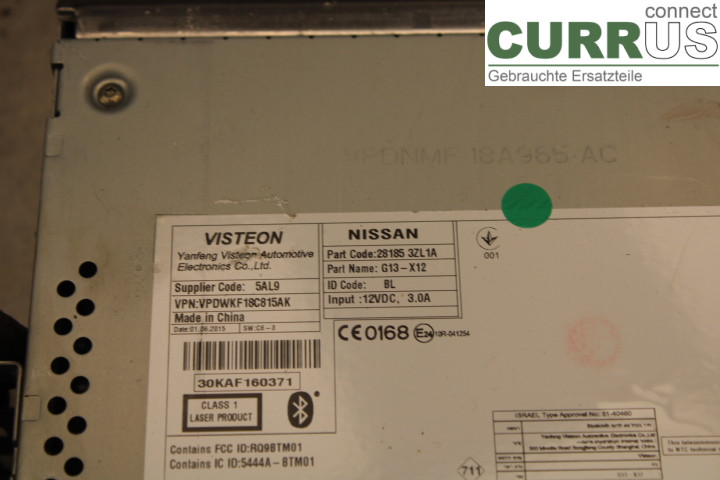NISSAN PULSAR Radio-CD-/Multimedia-Panel  1.2/HRA2DDT