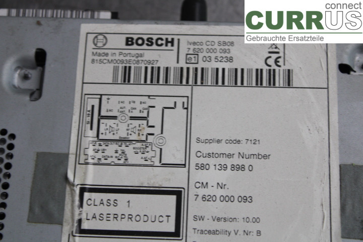 IVECO DAILY 14- Radio-CD-/Multimedia-Panel  2.3/F1AE3481CA