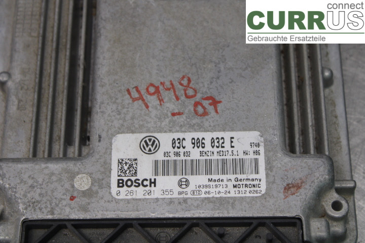 VW GOLF PLUS/CROSS GOLF 04-14 Motorens styreenhed (ECU)  