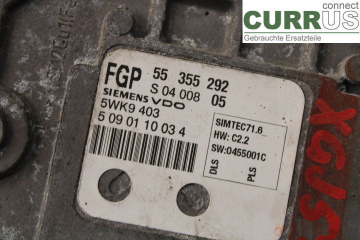 SAAB 9-3 VER 2 Engine Control Unit (ECU)  1.8i/Z18XE