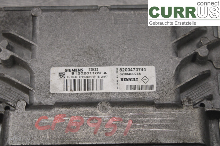 RENAULT CLIO II    01-08 Unité de contrôle moteur (ECU) 8200400246 1.2/D4F-722