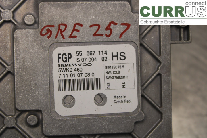 OPEL ASTRA  H    04-12 Engine Control Unit (ECU)  1.6i/Z16XER