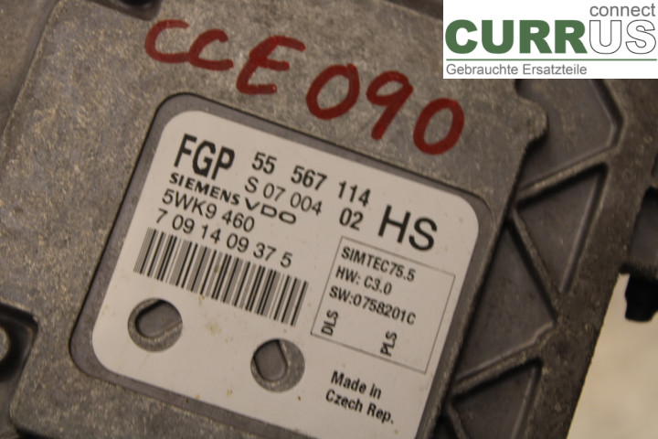 OPEL ASTRA  H    04-12 Engine Control Unit (ECU)  1.6i/Z16XER