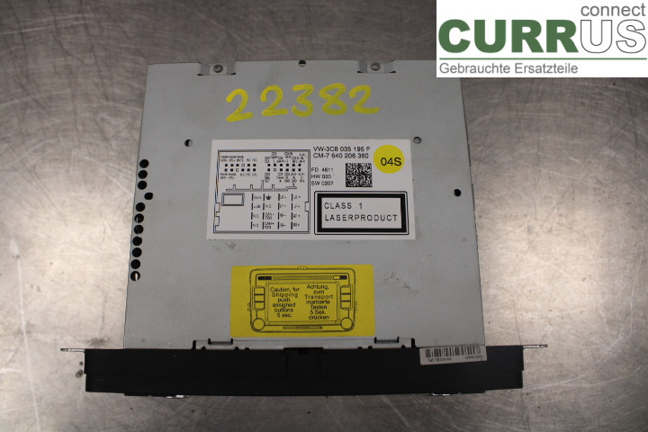 VW PASSAT  11-14 Radio CD / Multimedia panel  2.0TDi/CFFB