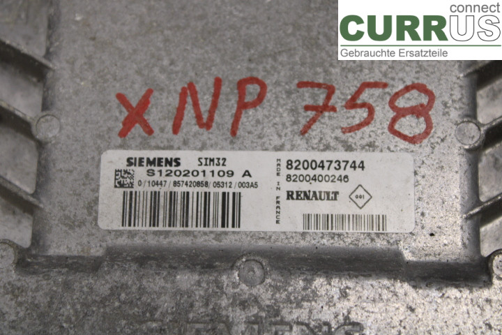 RENAULT CLIO II    01-08 Unité de contrôle moteur (ECU) 8200400246 1.2i/D4F722