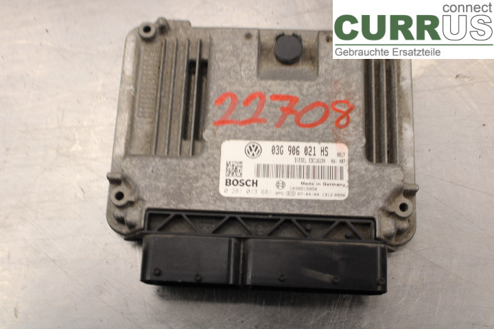VW CADDY      04-10 Unité de contrôle moteur (ECU) 03G906021HS 1.9/BLS