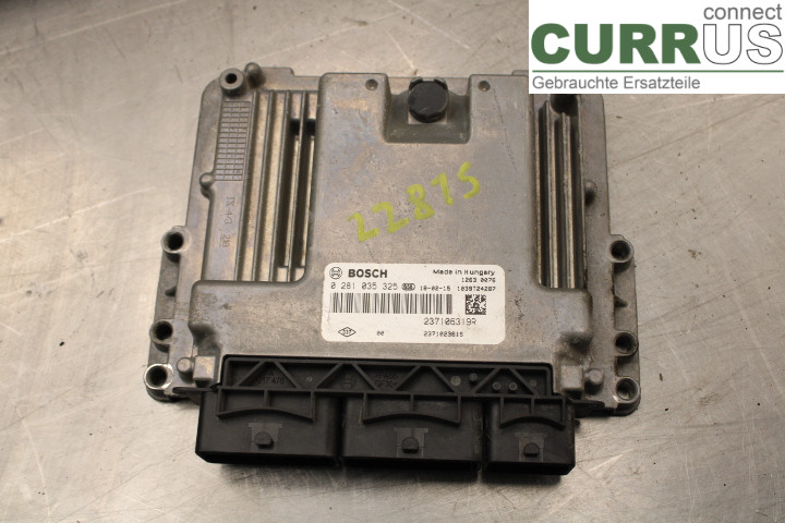 RENAULT CLIO IV 16-19 Engine Control Unit (ECU) 237106319R 1.5DCi/K9K628