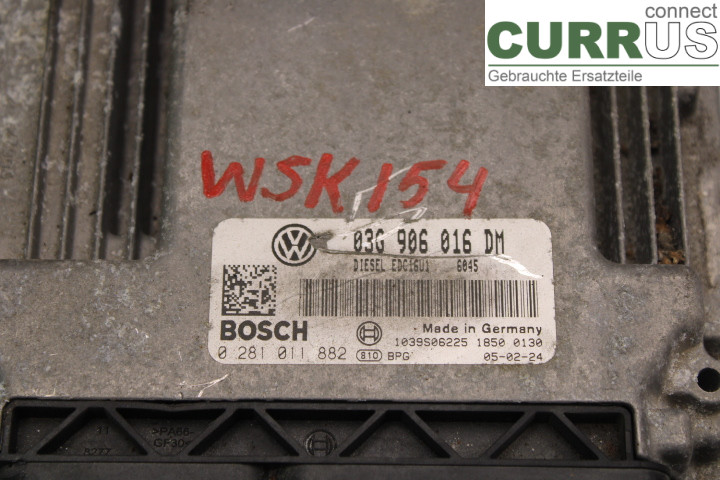 VW CADDY      04-10 Unité de contrôle moteur (ECU)  1.9TDi/BJB