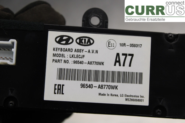 KIA OPTIMA  16-20 Radio CD / Multimedia panel  2.0/G4NG