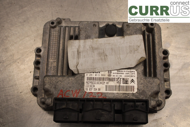 PEUGEOT 207 Motorens styreenhed (ECU)  1.6/9HZ