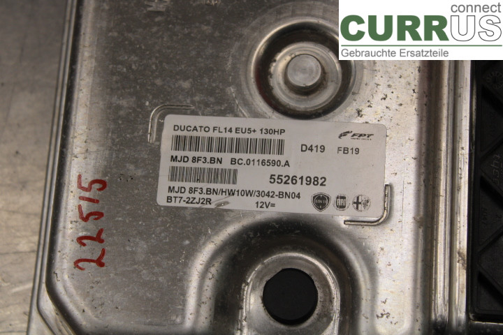 FIAT DUCATO  15- Motorens styreenhed (ECU)  2.3/F1AE3481D