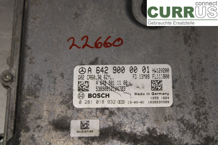 MB SPRINTER (W906) 06-18 Engine Control Unit (ECU)  3.0/OM642.896