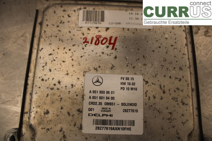 MB SPRINTER (W906) 06-18 Engine Control Unit (ECU)  2.2/OM651.957