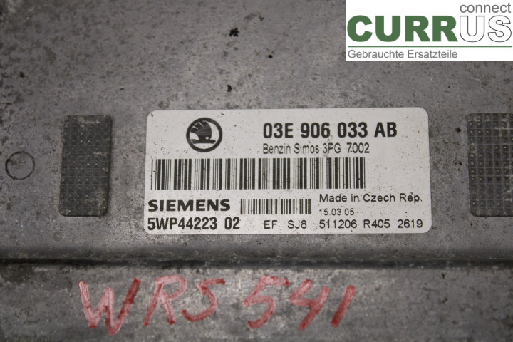 SKODA FABIA    99-07 Engine Control Unit (ECU)  1.2i/BME