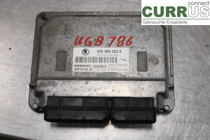 SKODA FABIA    99-07 Engine Control Unit (ECU)  1.2i/AZQ