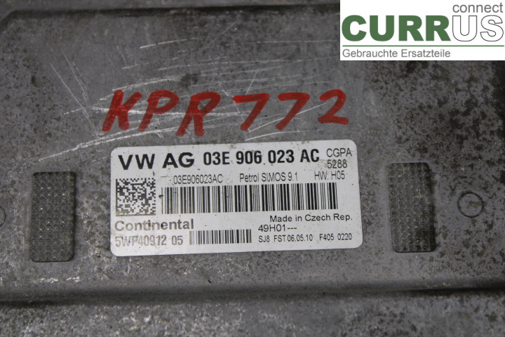 SKODA FABIA         07-14 Engine Control Unit (ECU)  1.2/CGPA