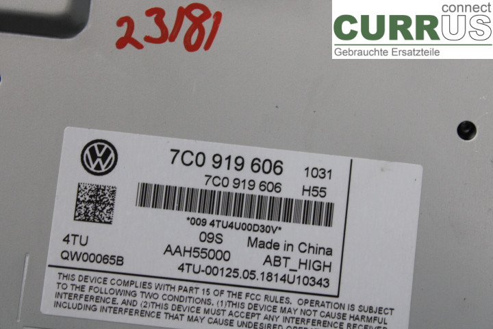 VW CRAFTER II/E-CRAFTER 17- Radio CD / Multimedia panel 7C0919606 2.0TDi/DAUA