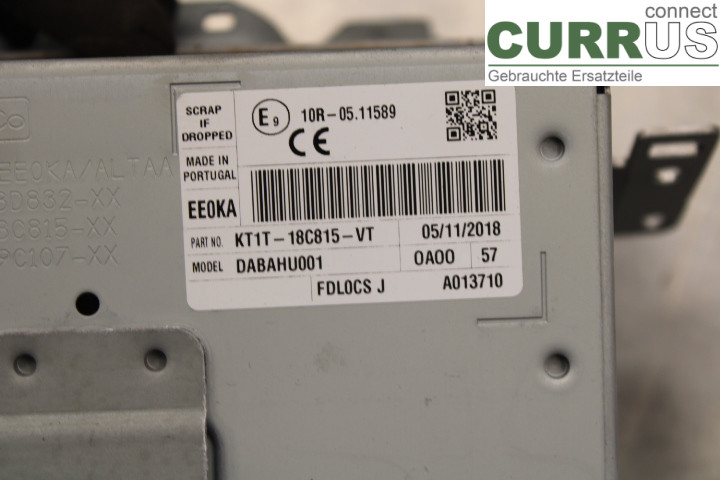 FORD TRAN./TOURN CONNECT 13- Radio CD / panel multimedialny  1.5/Z2GA