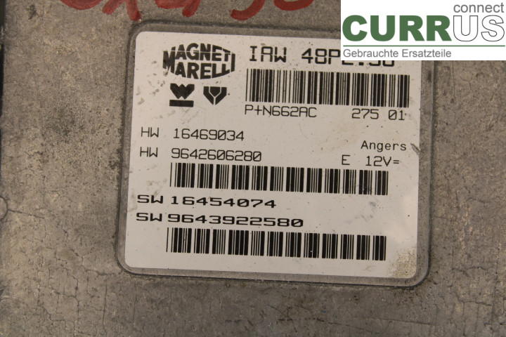 PEUGEOT 307     01-05 Engine Control Unit (ECU)  2.0i/RFN