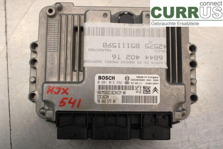 PEUGEOT 307     05-08 Engine Control Unit (ECU)  1.6HDi/9HZ