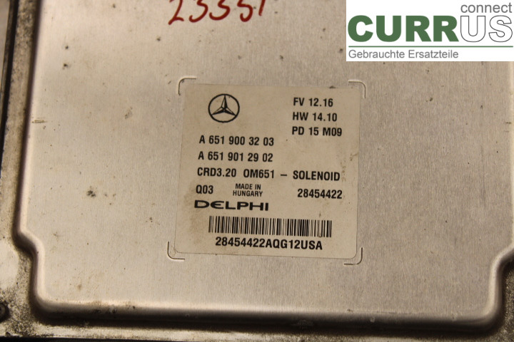 MB SPRINTER (W906) 06-18 Engine Control Unit (ECU)  2.2/OM651.955