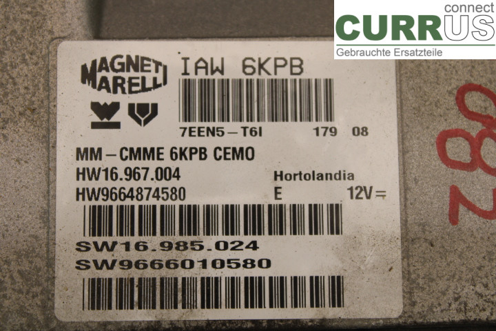 CITROEN C5  08-17 Engine Control Unit (ECU) 9666010580 2.0/RFJ