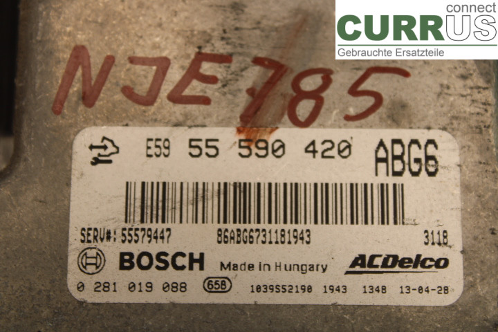 PEUGEOT 508  11-18 Engine Control Unit (ECU) 0281016635 2.2/4HL