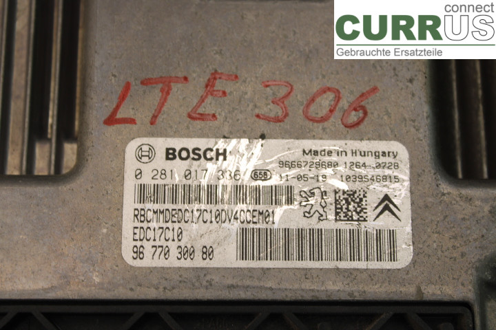 PEUGEOT 207 Engine Control Unit (ECU) 9677030080
 