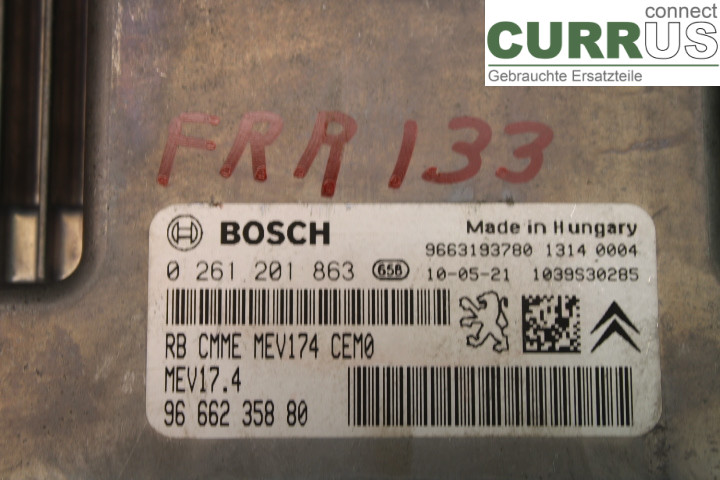 PEUGEOT 207 Engine Control Unit (ECU) 9666235880 1.6i/5FW