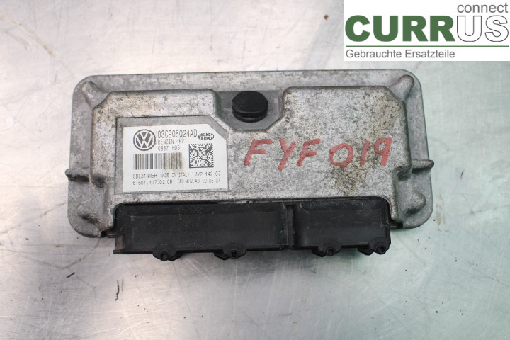 VW POLO       05-09 Motorsteuergerät (ECU) 03C906024AD 1.4i/BUD