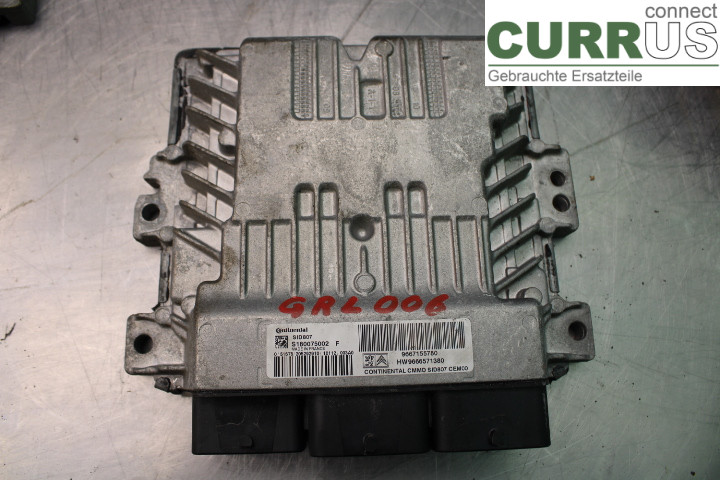 PEUGEOT 207 Unité de contrôle moteur (ECU) 9667155780 1.6HDi/9HR