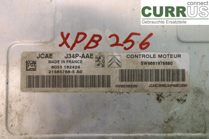 PEUGEOT 206  98-09 Engine Control Unit (ECU) 9661978880 1.4/KFW