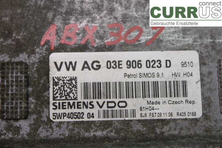 SKODA FABIA    99-07 Unité de contrôle moteur (ECU) 03E906023D 1.2i/BME