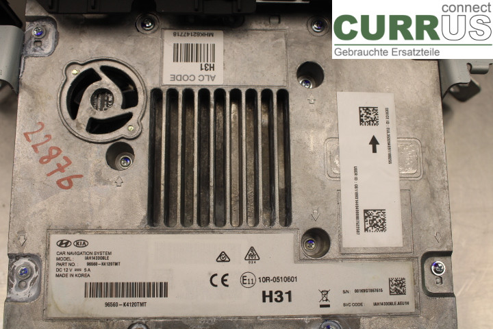 HYUNDAI KONA / ELECTRIC OS 18-23 Radio CD /Multimediapanel 96560K4120TMT EM16