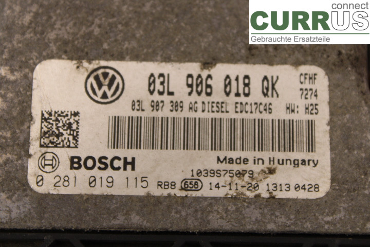 SKODA YETI Motorsteuergerät (ECU)  2.0TDi/CFHF