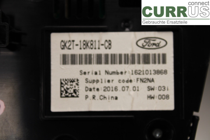 FORD TRAN./TOURN CONNECT 13- Radio CD / Multimedia panel 2010917 2.0TDCi/YMFS