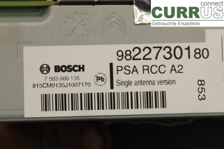 PEUGEOT EXPERT  17- Radio CD / Multimedia panel 1623805580 1.6HDi/BHS