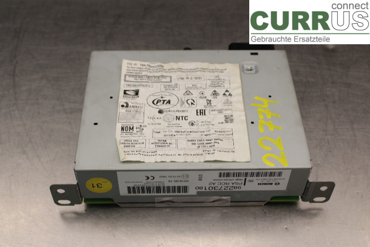 PEUGEOT EXPERT  17- Radio CD / Multimedia panel 1623805580 1.6HDi/BHS