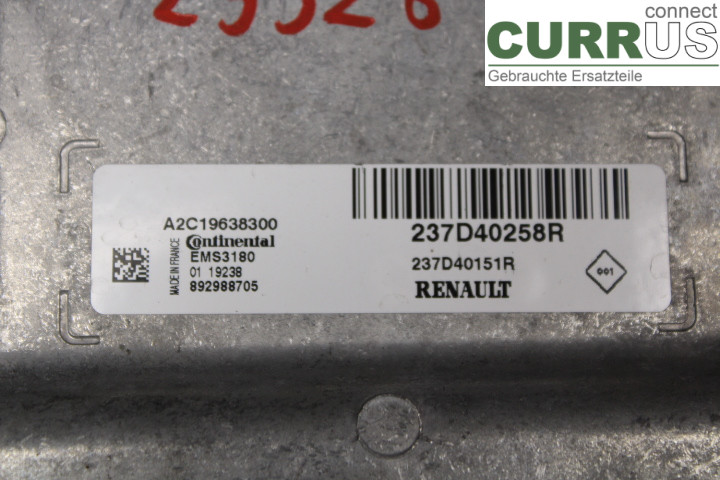 RENAULT KANGOO II  15-21 Engine Control Unit (ECU) 237D40258R Z.E/5AM40