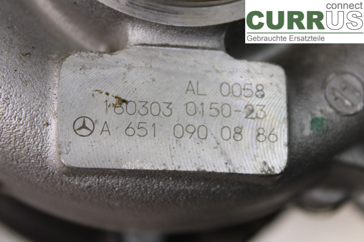 MB CLA-CLASS (C117/X117)  13-19 Turbo charger A6510900886 2.1/OM651.930