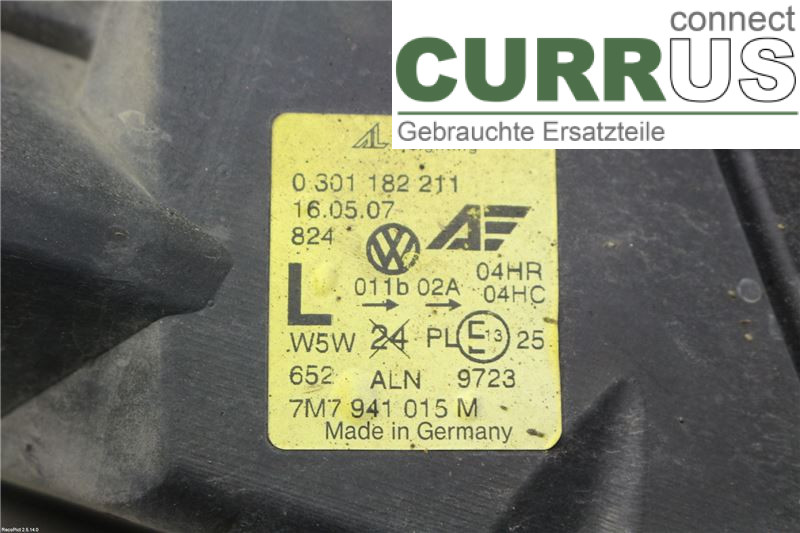 SEAT ALHAMBRA    01-10 Manual gearbox (4-speed) 7M7941015N BRT