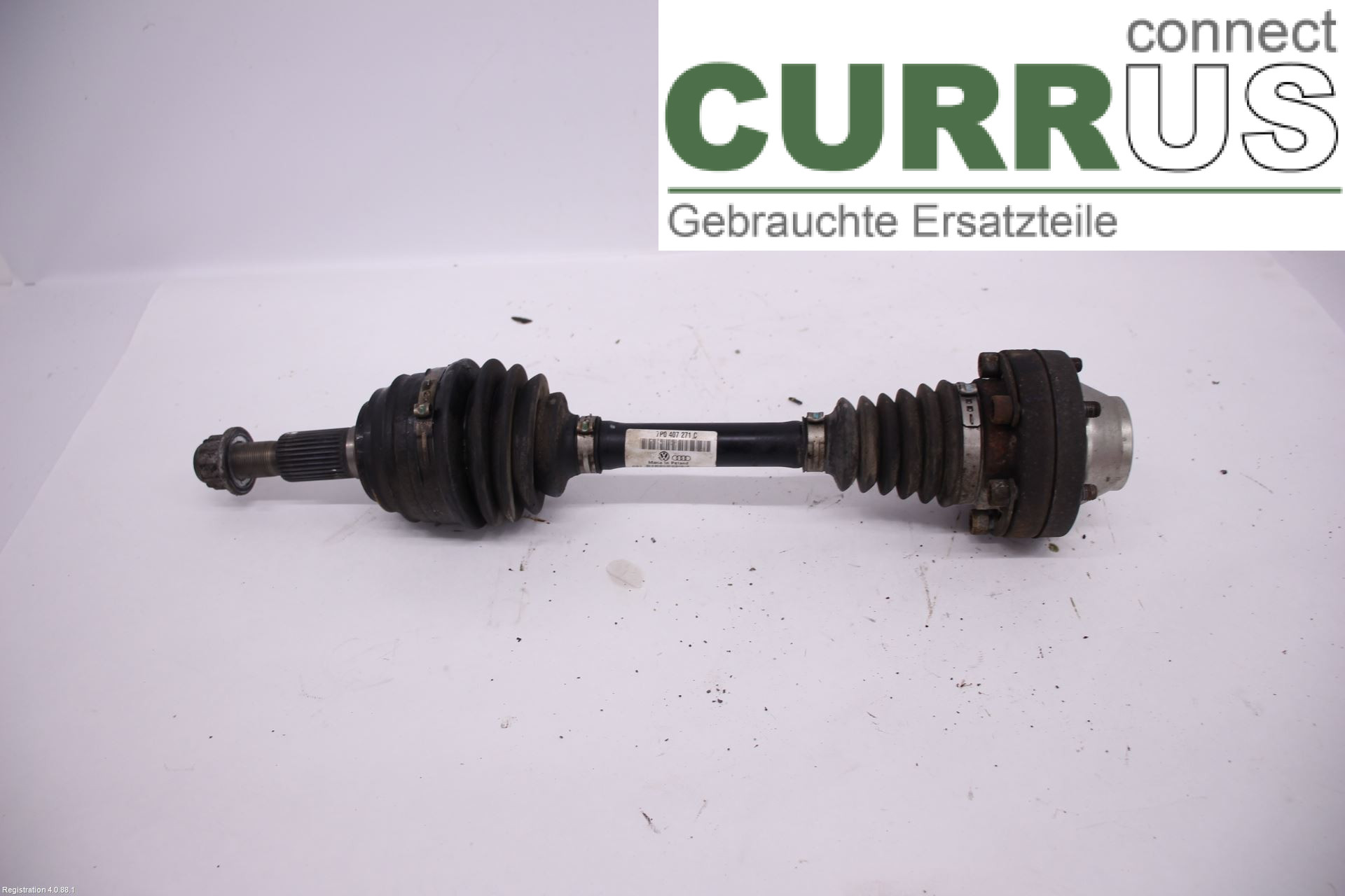 VW TOUAREG 7P  11-18 Front axle assembly (4WD) 7P0407271C CVWA
