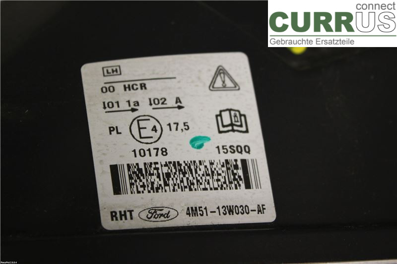 FORD FOCUS     04-07 Manuel gearkasse 4-trins 	4M51-13101-AD Q7DA 1.8 F