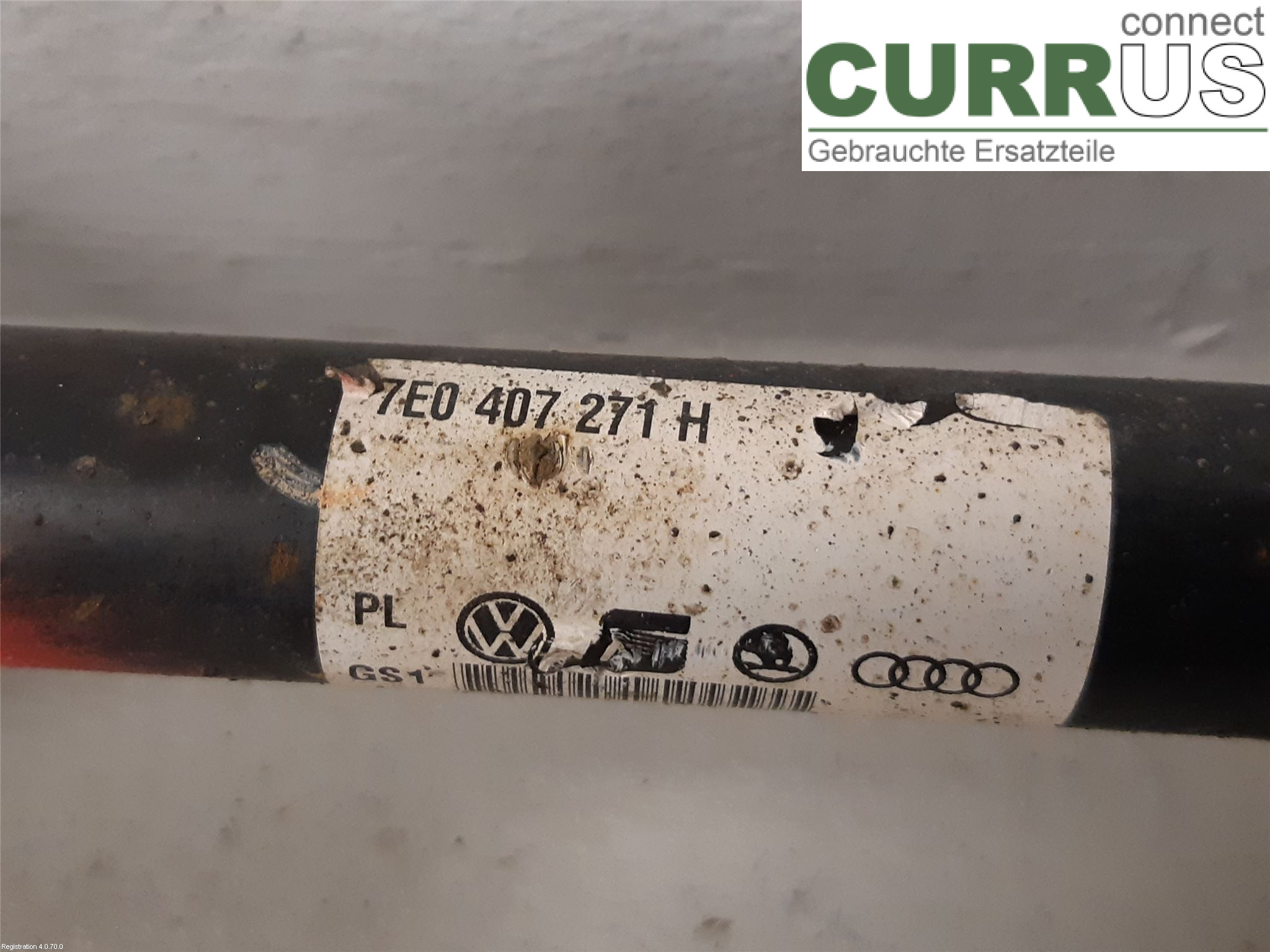 VW TRANSP/CARAVELLE 04-15 Front axle assembly (4WD) 7E0 407 271 AA CAAB
